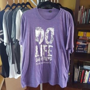 Purple do life different t-shirt.